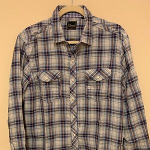 7 Diamonds - Casual Pearl Snap Button Down